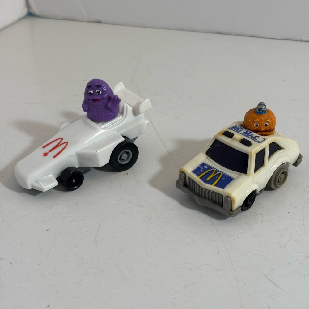 Vintage 1980’s McDonalds Happy meal toys pull back friction cars